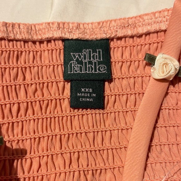 Wild Fable Strapless Coral Dress - Picture 8 of 9